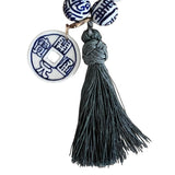 Chinoiserie Bracelet with Tassel & Charm