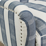 Blue Stripe Occasional Chair