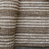 Natural / White Stripe Jute Rug