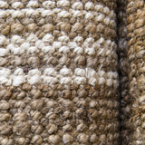 Natural / White Stripe Jute Rug