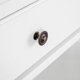 Hamptons 3 Drawer Console (White)