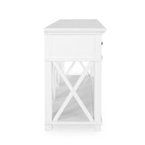 Hamptons 3 Drawer Console (White)