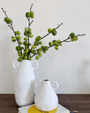 Organic Ceramic Vase with Handle (Short)