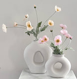 White Sculpture Vase (Small)