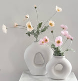 White Sculpture Vase (Large)