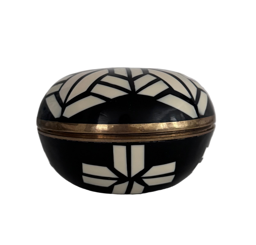Round Geo Trinket Inlay Box