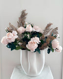 Rose Spray (Soft Pink Stem)