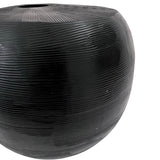 Etched Glass Vase (Black)