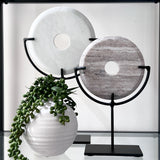 Marble Disc on Stand (2 colours)