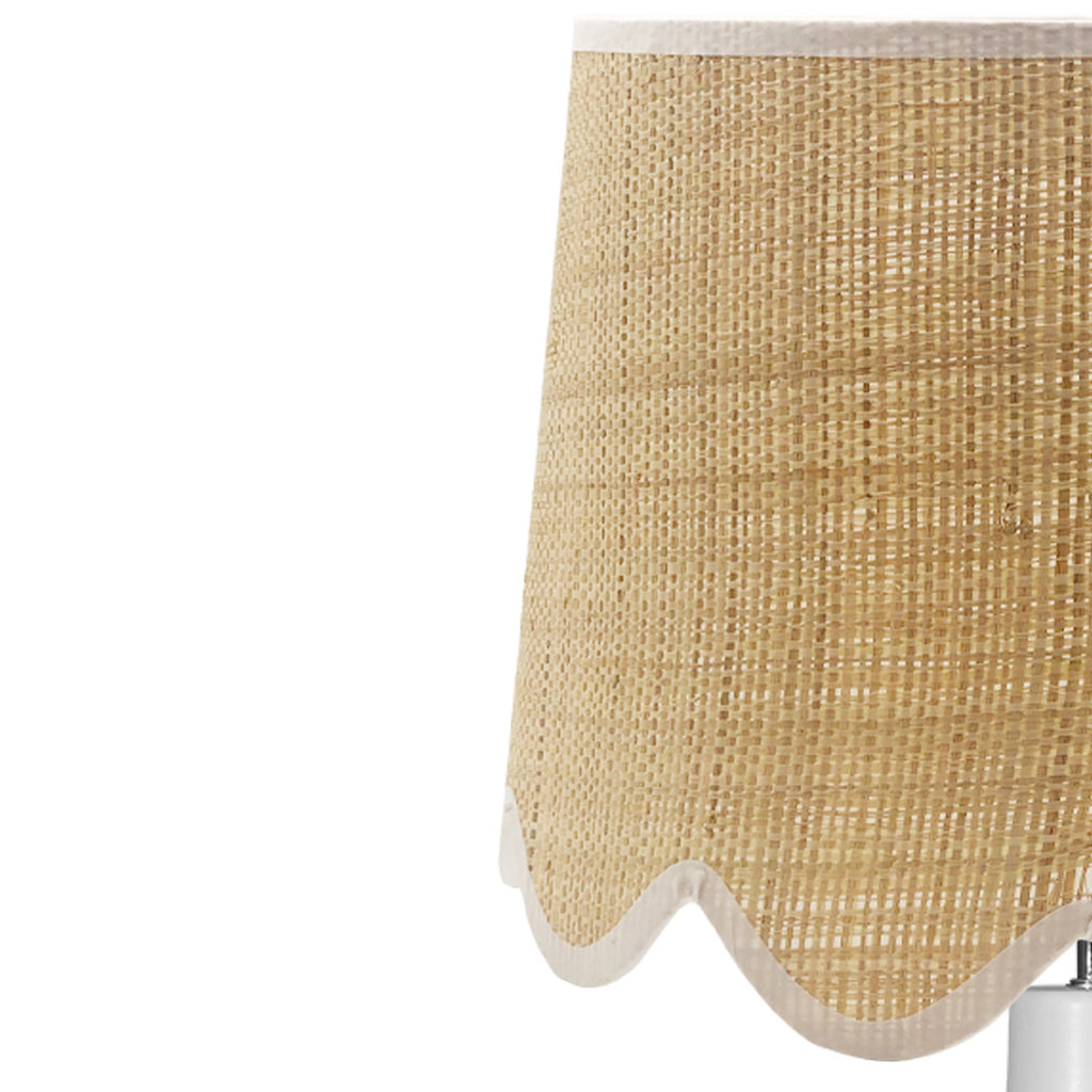 Lmap Shade Ruffle Rattan Ruffle Lamp Shade (Set 2) – Inside Home Style