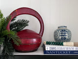 Vintage Chinese Food Basket (Red)