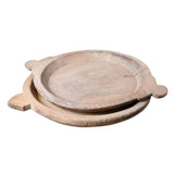 Vintage Timber Chapati Plate