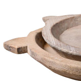 Vintage Timber Chapati Plate