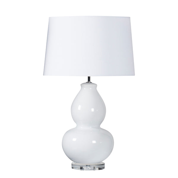 White Ceramic Lamp (Tall)