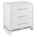 Bamboo Bedside Table (Large White)