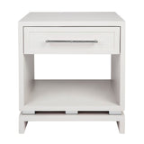 Bamboo Side Table (White)