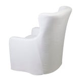 Slip Cover Swivel Occasional Chair (White)