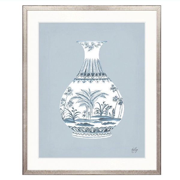 Chinoiserie Vase No. 1 (Pale Blue)