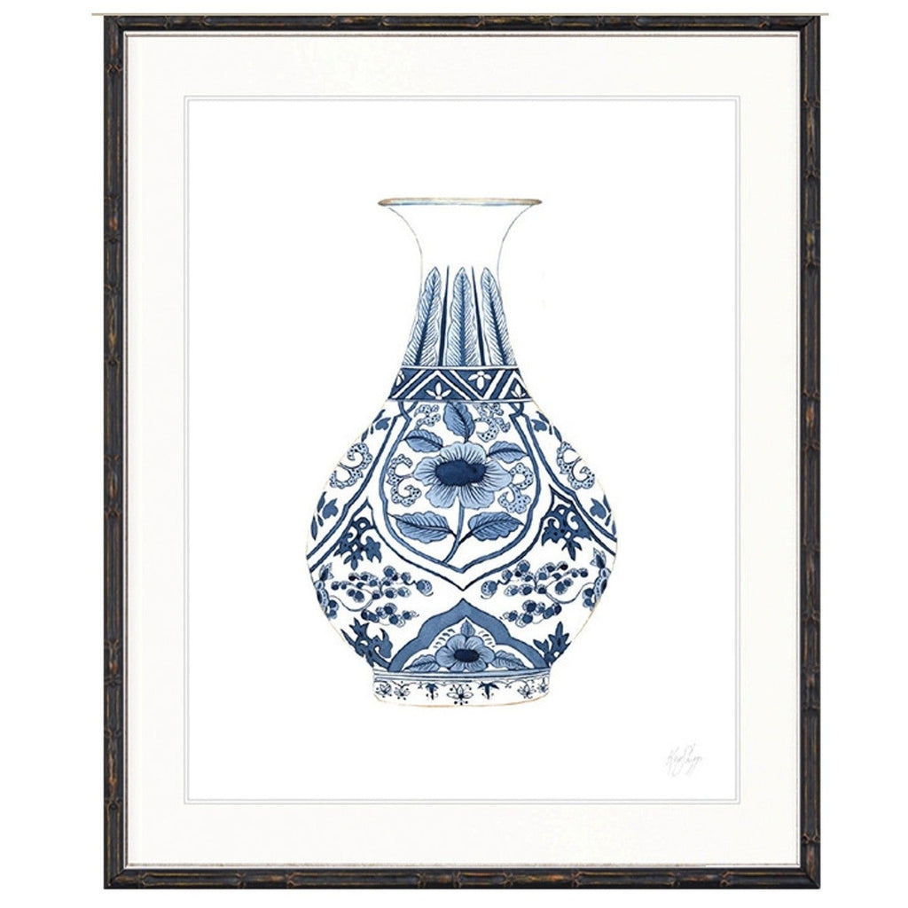 Chinoiserie Vase No. 3 (Navy Blue)