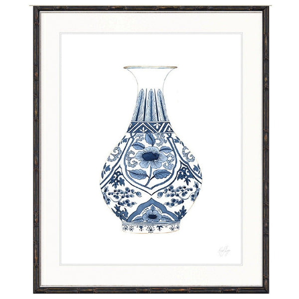 Chinoiserie Vase No. 2 (Navy Blue)