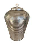 Brass Canister (Antique Silver Finish)