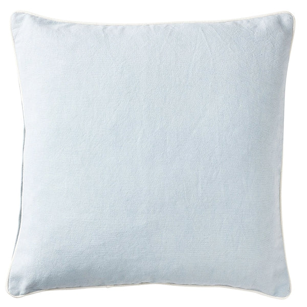 Light Blue Canvas Cushion Cover