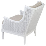 Rattan Occasional Chair (White)