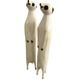 Hand Carved Wooden Meerkats