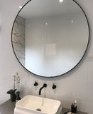 Simple Black Frame Mirror