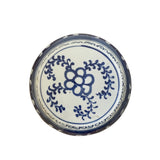 Blue and White Floral Ming Jar (Flat Lid)
