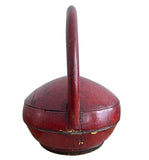 Vintage Chinese Food Basket (Red)
