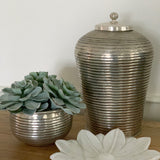 Brass Canister (Antique Silver Finish)