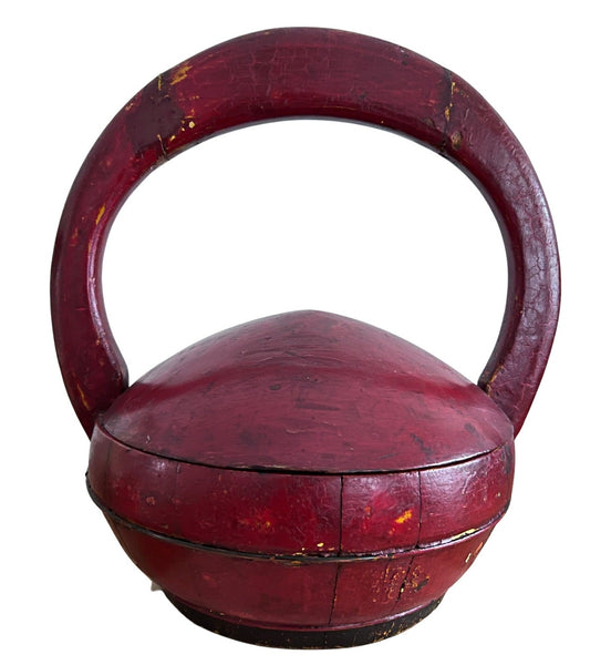 Vintage Chinese Food Basket (Red)