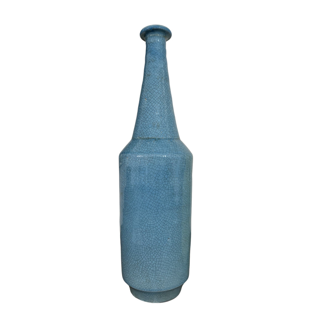 Sky Blue Glazed Vase (Tall)