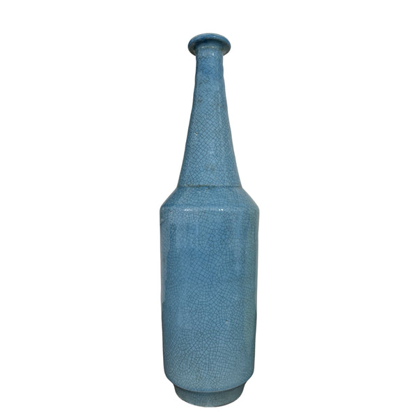Sky Blue Glazed Vase (Tall)