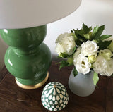 Emerald Green Ceramic Lamp