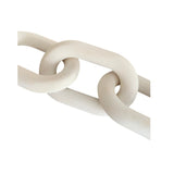 Hand Carved 5-Link Wooden Chain (White Wash)