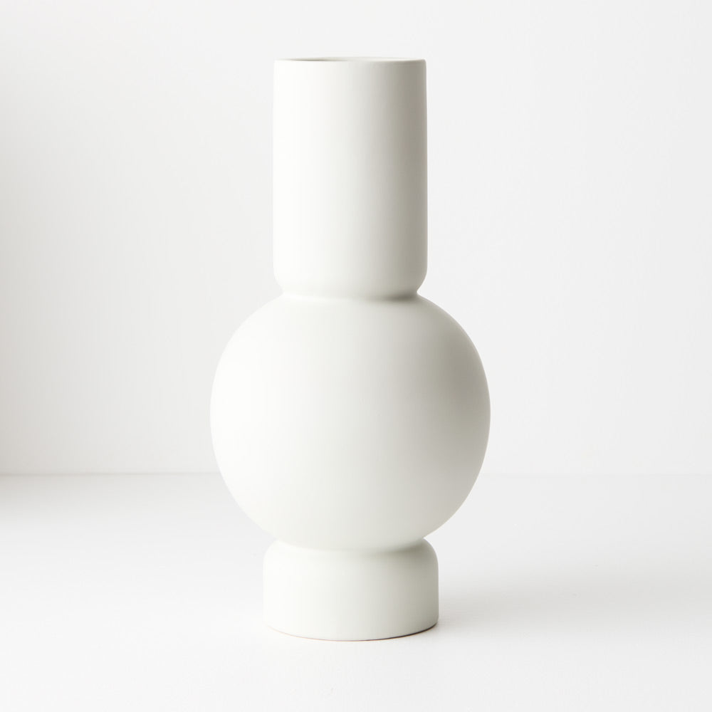 White Tubby Vase (Tall)