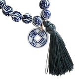 Chinoiserie Necklace with Tassel and Charm