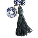 Chinoiserie Necklace with Tassel and Charm