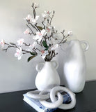 Organic Ceramic Vase with Handle (Tall)