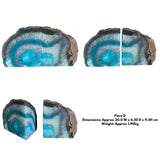 Agate Bookends (Blue)