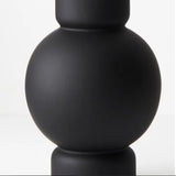 Black Tubby Vase (Tall)