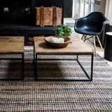 Natural / Graphite Stripe Jute Rug