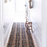 Natural / Graphite Stripe Jute Rug