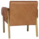 Saddle Leather Occasional Chair