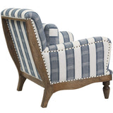 Blue Stripe Occasional Chair