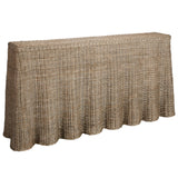 Rattan Ruffle Console