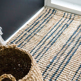 Natural / Graphite Stripe Jute Rug